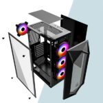 Ant Esports ICE-150TG Mesh (ATX) Mid Tower Cabinet (Black) - Image 5