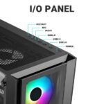 Ant Esports ICE-170TG (ATX) Mid Tower Cabinet (Black) - Image 5