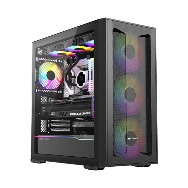 Ant Esports Titan Core 360 E-ATX Mid-Tower Gaming Cabinet (Black)