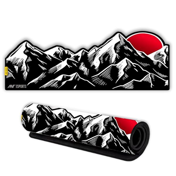 Ant Esports Mountain Red Extended Gaming Mouse Pad
