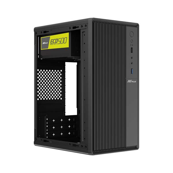 Ant Value VM3P Mid-Tower Micro ATX Computer Cabinet (Black)