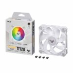 Asus TUF Gaming TF120 ARGB White Cabinet Fan (Single Pack) - Image 3