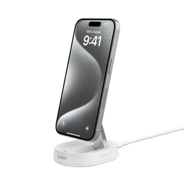 Belkin BoostCharge Pro Convertible Magnetic Wireless Charging Stand with Qi2 15W (White)