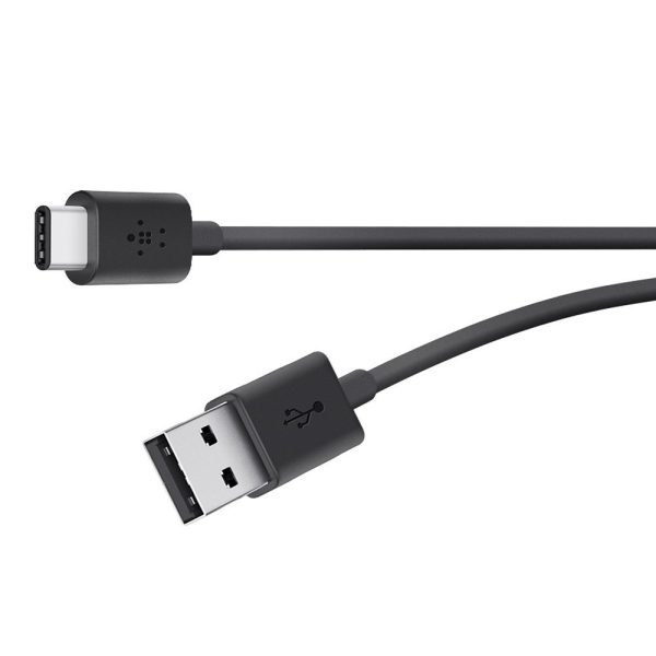 Belkin F2CU032BT06-BLK 1.8 m High Speed USB 2.0 to Reversible USB Type C Charge Cable