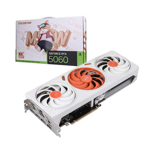 COLORFUL COLORFIRE GeForce RTX 5060 MEOW-ORG 8GB-V Graphics Card