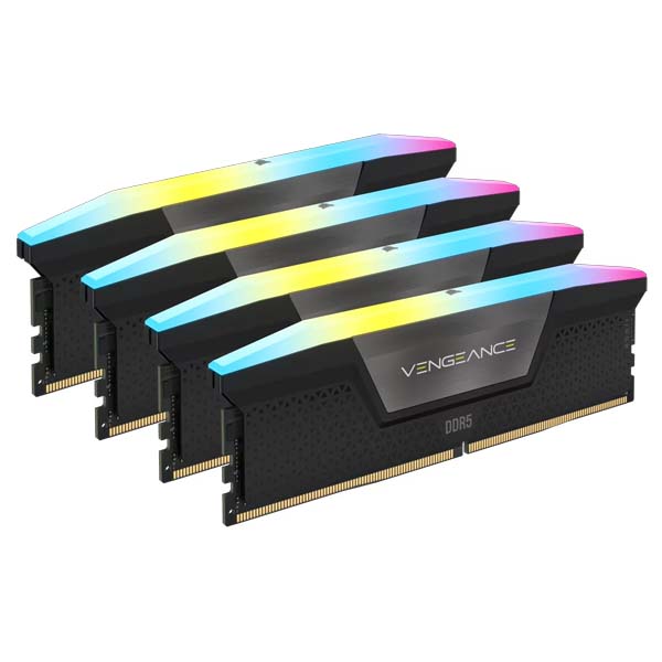 CORSAIR VENGEANCE RGB DDR5 128GB (4x32GB) 5600MHz CL40 RAM