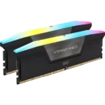 CORSAIR VENGEANCE RGB DDR5 RAM 96GB (2x48GB) 5200MHz CL38 Desktop RAM – Black