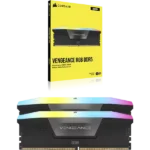 CORSAIR VENGEANCE RGB DDR5 RAM 96GB (2x48GB) 5200MHz CL38 Desktop RAM – Black