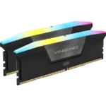 CORSAIR VENGEANCE RGB DDR5 RAM 96GB (2x48GB) 5600MHz CL40 – Black