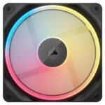 CORSAIR iCUE LINK LX140-R RGB 140mm PWM Reverse Fan (Black) - Image 2