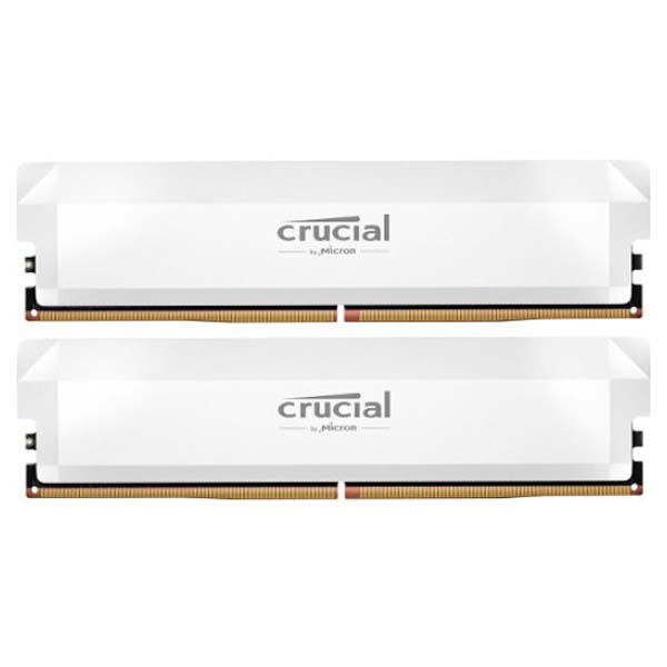 CP2K16G60C36U5W 1 Crucial Pro Overclocking 32GB (2 x 16GB) DDR5 6000 MT/s UDIMM Memory Kit (White)