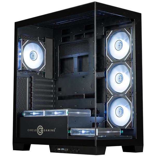 Circle Defender ZX7 BTF ATX Mid-Tower Gaming Cabinet (Black)