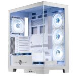 Circle Defender ZX7 BTF ATX Mid-Tower Gaming Cabinet (White)