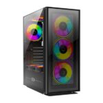 Circle Elegantor M3 Glass M-ATX Tower Gaming Cabinet (Black)