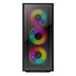 Circle Elegantor M3 Glass ATX Tower Gaming Cabinet (Black) - Image 2