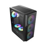 Circle Eliminator X5 TYPEC 2.0 Mid-Tower Computer Case Gaming Cabinet - Black