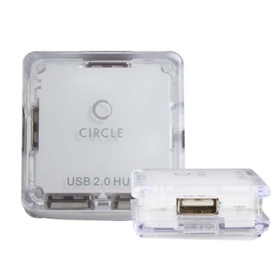 Circle Rootz 4.3 4-Port USB Hub (White)