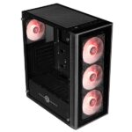 Circle Xtender X2 ATX Mid Tower Gaming Cabinet (Black) - Image 3