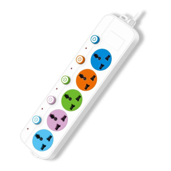 Coconut EB02 5 Socket With LED Indicators 3 Meter Cable