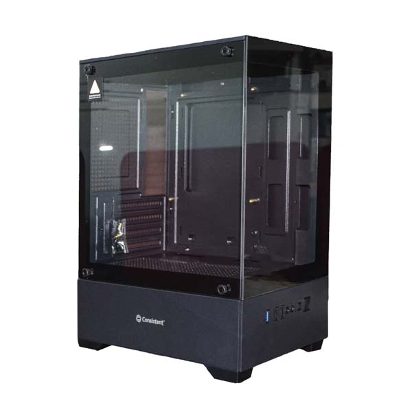 Consistent Computer PC Case (CIP501) Black Nebula Computer Case/Gaming Cabinet - Black | Support ATX