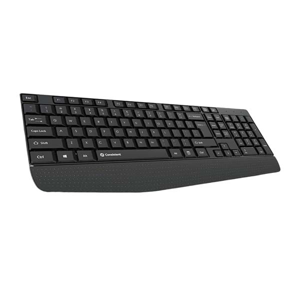 Consistent Classic Gold Wired Keyboard (SK102) with 2.4 GHz USB Receiver