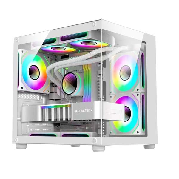 Consistent Gaming PC Case (CIG2005) White Sniper Gaming Cabinet for Video Games