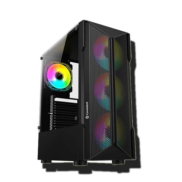 Consistent Inferno Gaming Cabinet 2002 | Support : Micro ATX/ Mini ATX / ATX Motherboard | Case Size(+Front panel): 350*185*410mm | Side Panel : Left Aryclic