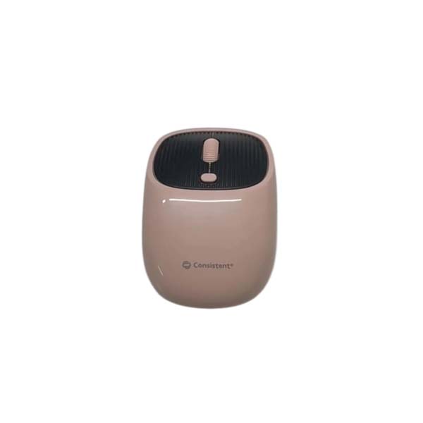Consistent Sparkle Wireless Mouse 2.4G Portable Mobile Optical Office Mouse with USB (Baby Pink)