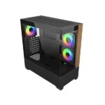 Cooler Master Elite 690 Wood Micro ATX Mid Tower Cabinet Black (E690-KHNN-S00) - Image 3