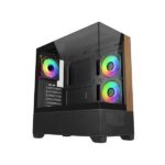 Cooler Master Elite 690 Wood Micro ATX Mid Tower Cabinet Black (E690-KHNN-S00)