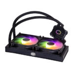 Cooler Master MasterLiquid 240L Core 240mm ARGB CPU Liquid Cooler (Black) - Image 2