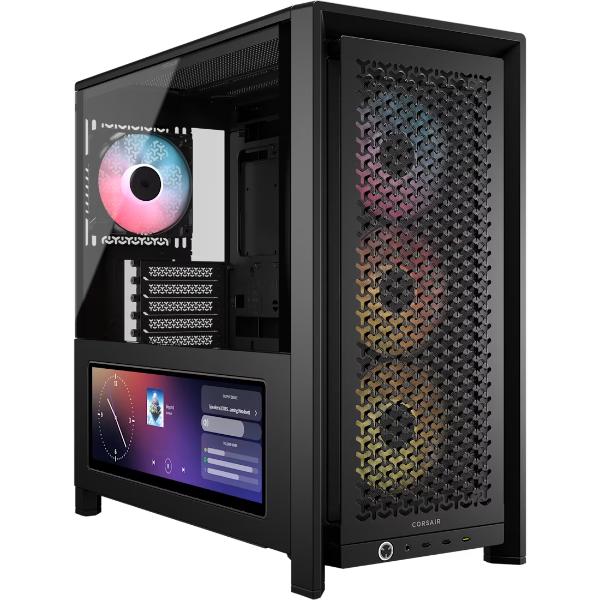 Corsair 4000D LCD RS ARGB Premium Mid-Tower PC Case - Black