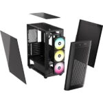 Corsair 480T RGB Airflow (ATX) Mid Tower Cabinet (Black) - Image 10