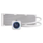 Corsair ICUE H150i Elite LCD XT Display RGB White All In One 360mm CPU Liquid Cooler 2