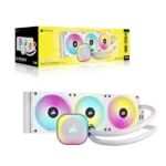 Corsair ICUE LINK H150i RGB 360mm CPU Liquid Cooler (White)