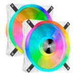 Corsair ICUE QL140 RGB White Cabinet Fan Dual Pack 1