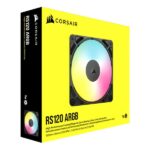 Corsair RS120 ARGB 120mm PWM Fan (Black) - Image 6