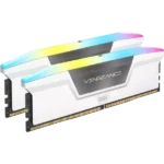 Corsair VENGEANCE RGB 64GB (2x32GB) DDR5 DRAM 6000MTs CL30 Memory Kit (White)