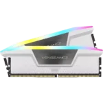 Corsair Vengeance RGB 32GB (16GB x 2) 6000MHz DDR5 RAM – White