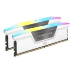 Corsair Vengeance RGB 32GB (16GBx2) 6000MHz CL30 DDR5 RAM (White) - Image 2