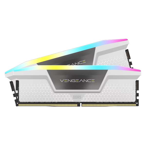 Corsair Vengeance RGB 32GB (16GBx2) 6000MHz CL30 DDR5 RAM (White)