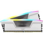 Corsair Vengeance RGB 32GB (16GBx2) DDR5 6000MHz CL30 Ram (White) - Image 2