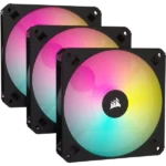Corsair iCUE AR120 RGB Digital 120mm ARGB Fan Black (Triple Pack)