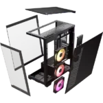 Corsair iCUE LINK 3500X RGB Mid-Tower ATX Desktop Cabinet (Black)