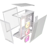 Corsair iCUE LINK 3500X RGB Mid-Tower ATX Desktop Cabinet (White)