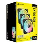 Corsair iCUE LINK LX120 RGB Triple 120mm PWM Fan Starter Kit (Black) - Image 6