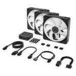 Corsair iCUE LINK LX120 RGB Triple 120mm PWM Fan Starter Kit (Black) - Image 5