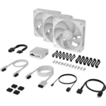 Corsair iCUE LINK RX120 MAX RGB 120mm PWM Thick Fans Starter Kit (White)