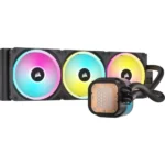 Corsair iCUE Link H150i LCD RGB 360mm CPU Liquid Cooler (Black)