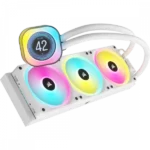 Corsair iCUE Link H150i LCD RGB 360mm CPU Liquid Cooler (White)